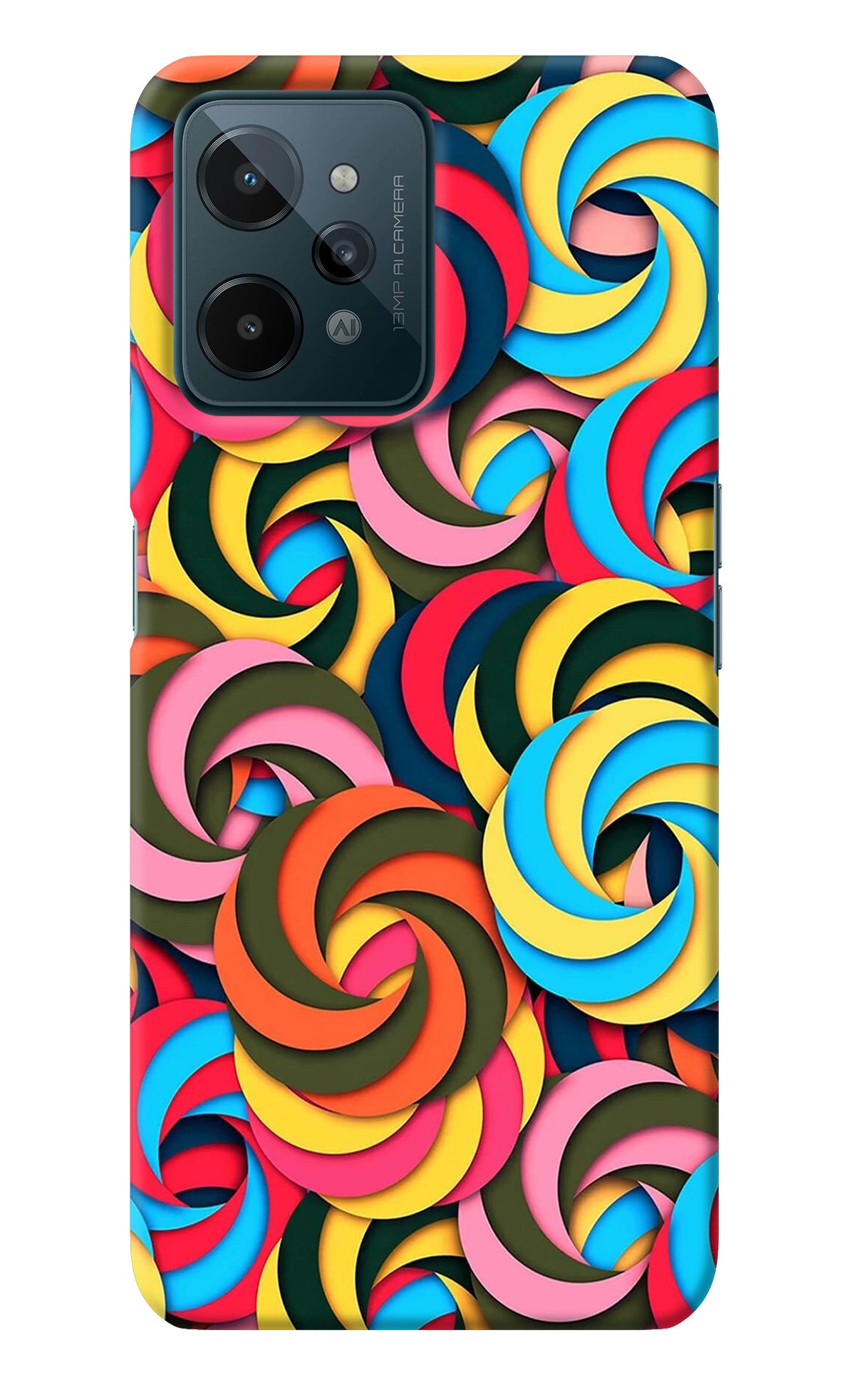 Spiral Pattern Realme C31 Back Cover