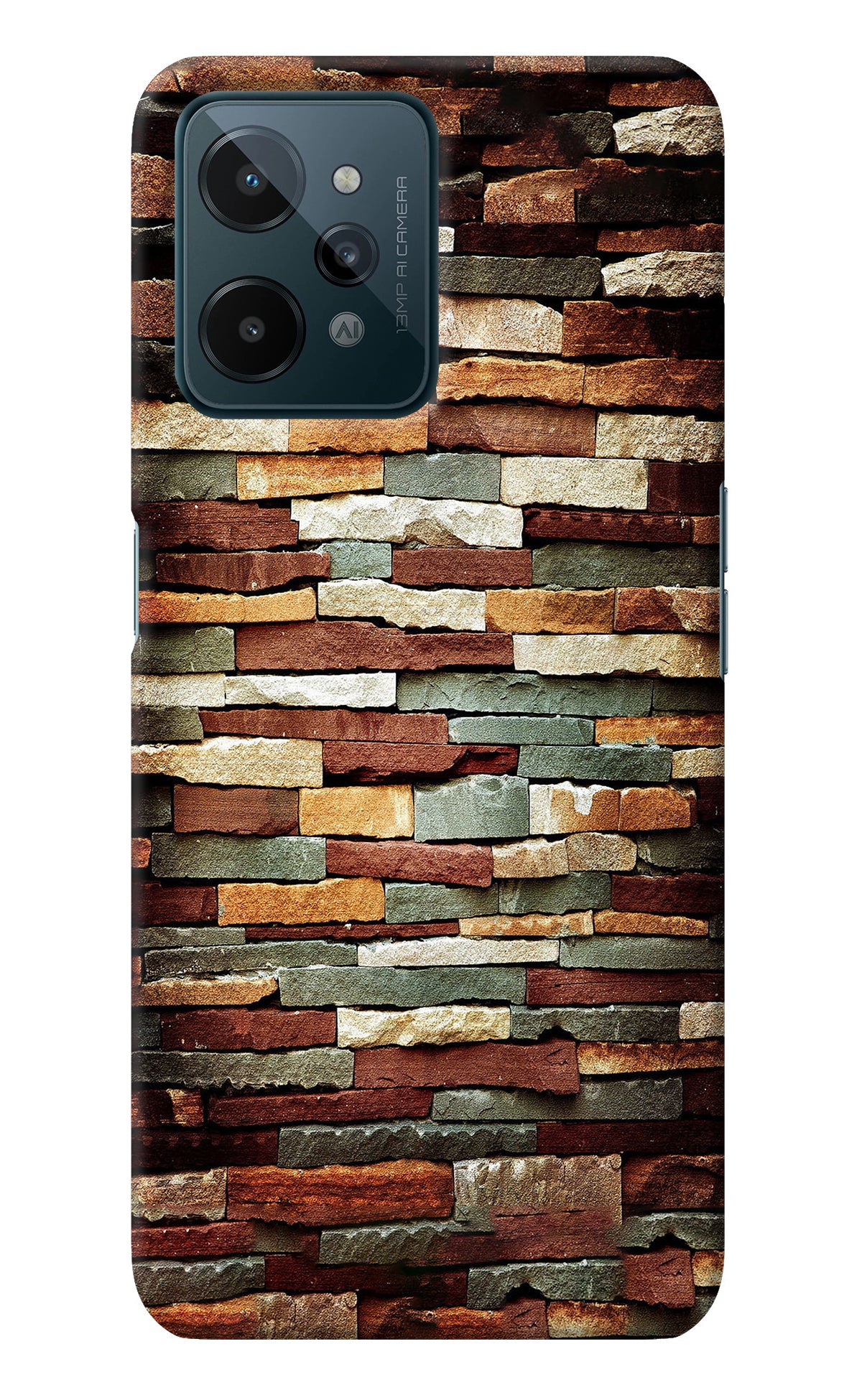 Bricks Pattern Realme C31 Back Cover