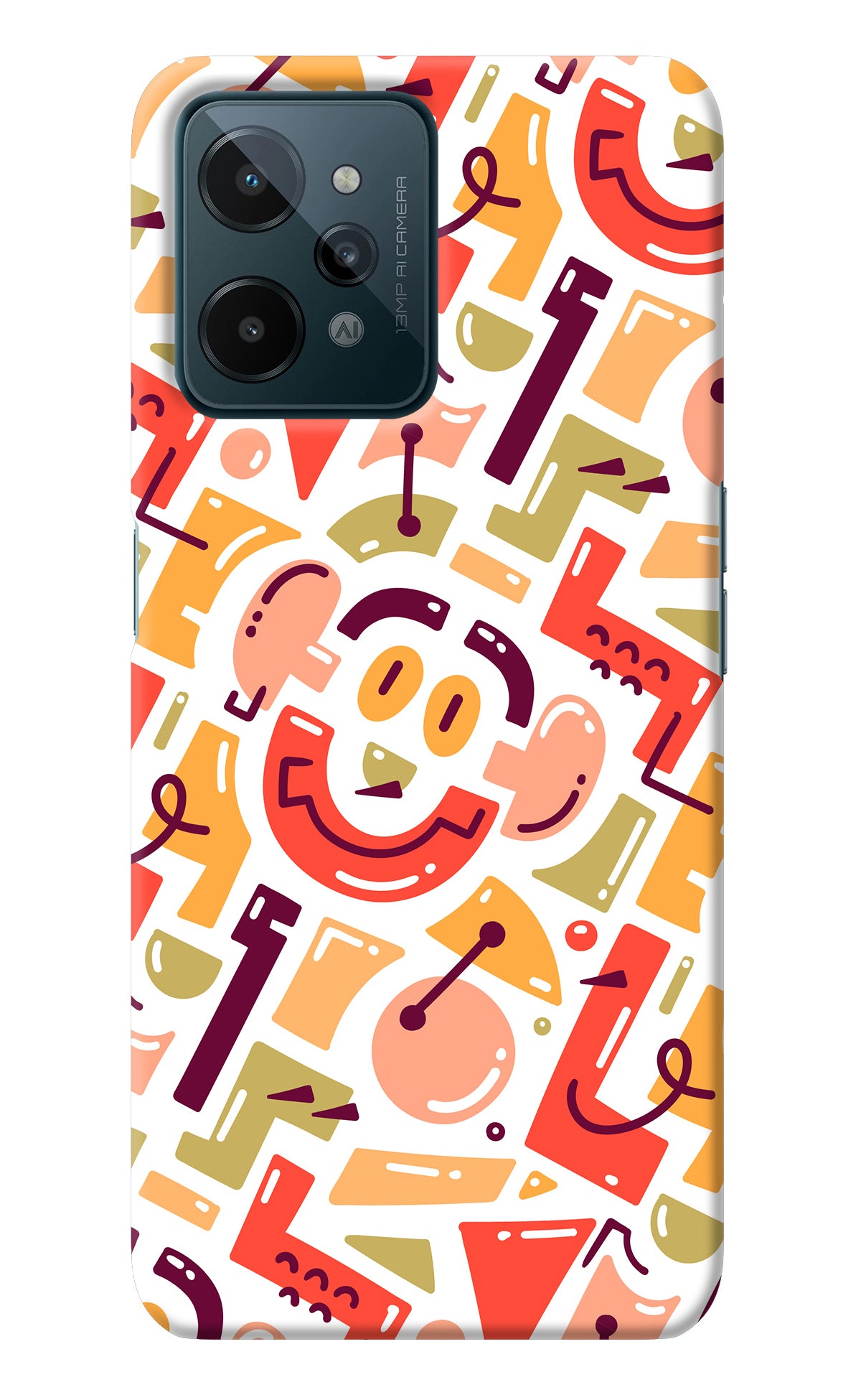 Doodle Pattern Realme C31 Back Cover