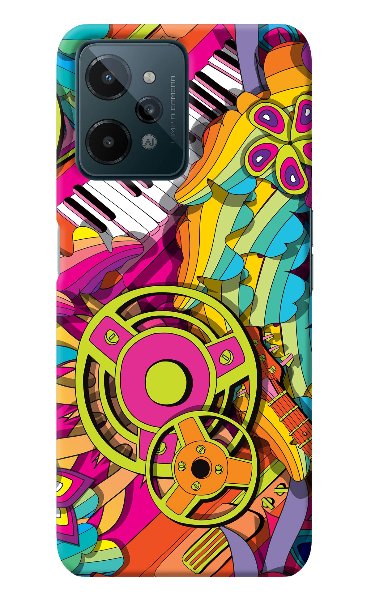 Music Doodle Realme C31 Back Cover