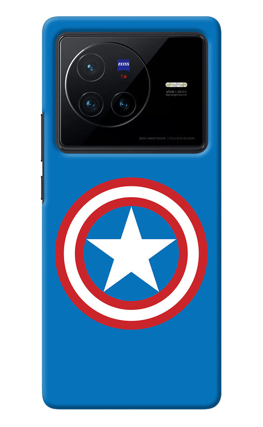 Captain America Logo Vivo X80 Back Cover