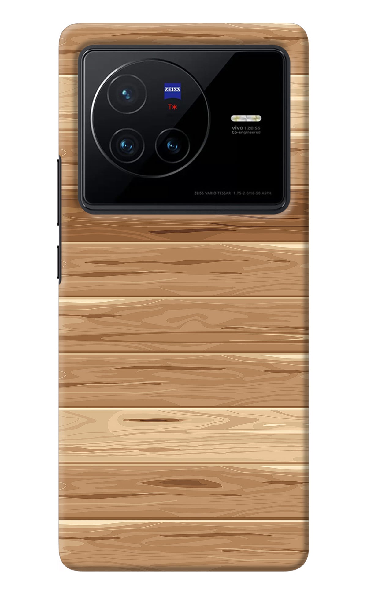 Wooden Vector Vivo X80 Back Cover