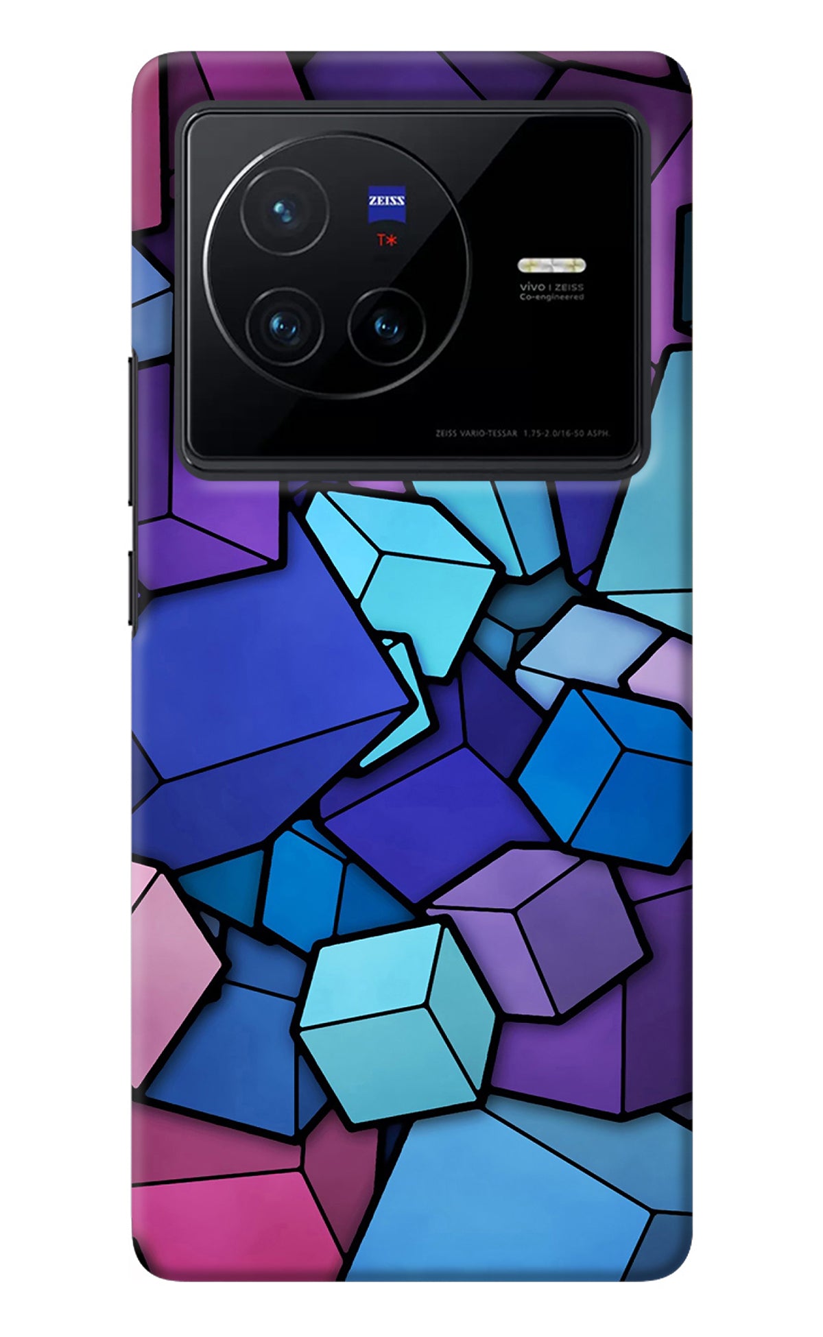 Cubic Abstract Vivo X80 Back Cover