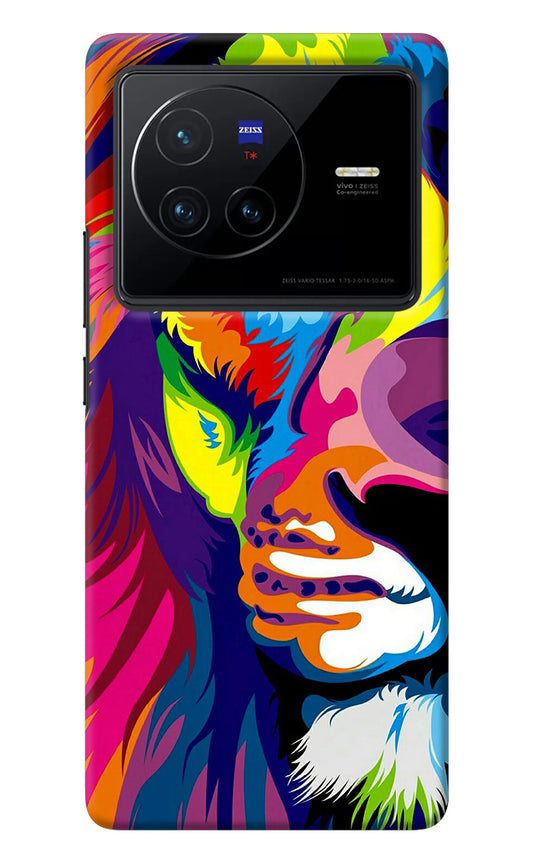 Lion Half Face Vivo X80 Back Cover