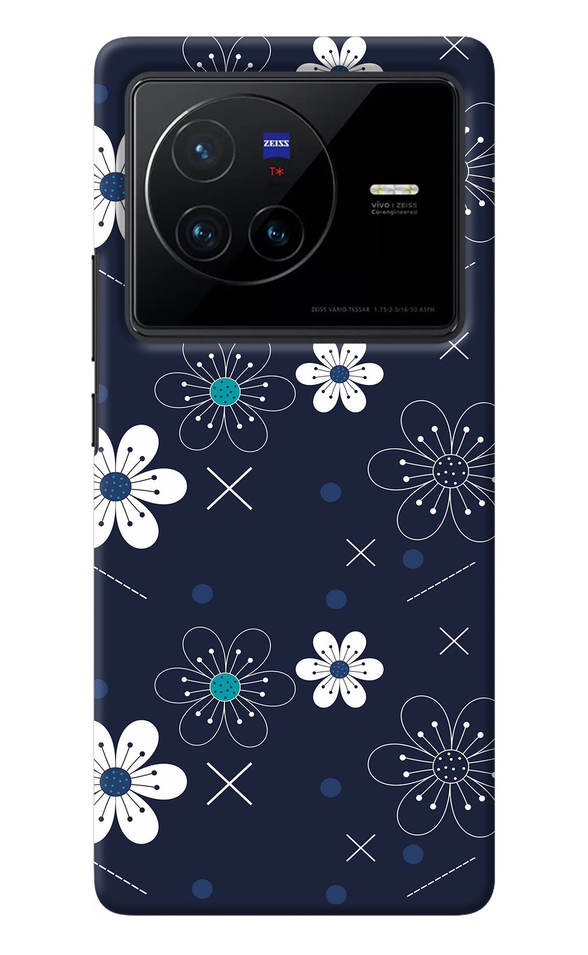 Flowers Vivo X80 Back Cover