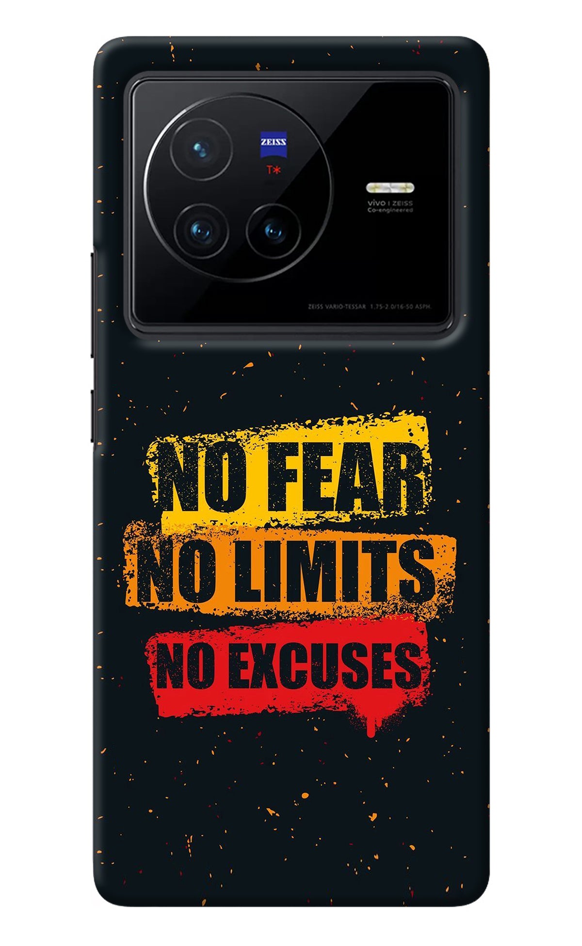 No Fear No Limits No Excuse Vivo X80 Back Cover