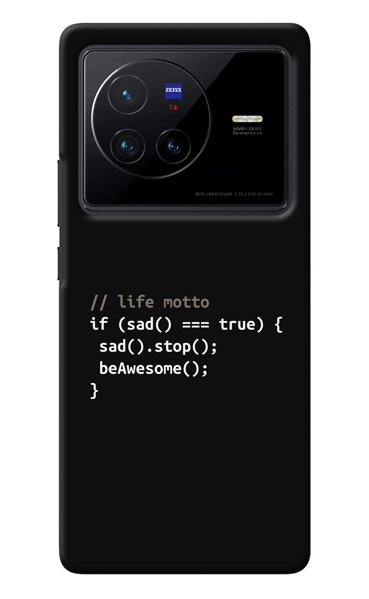 Life Motto Code Vivo X80 Back Cover