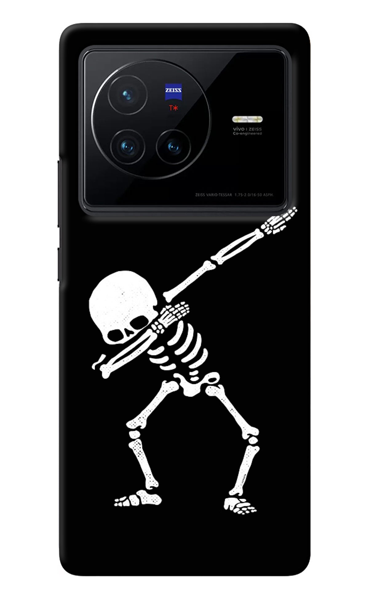 Dabbing Skeleton Art Vivo X80 Back Cover