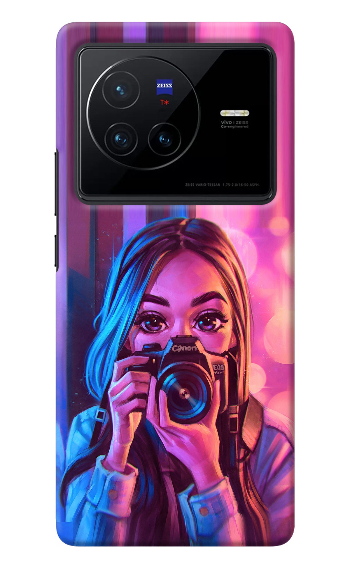 Girl Photographer Vivo X80 Back Cover