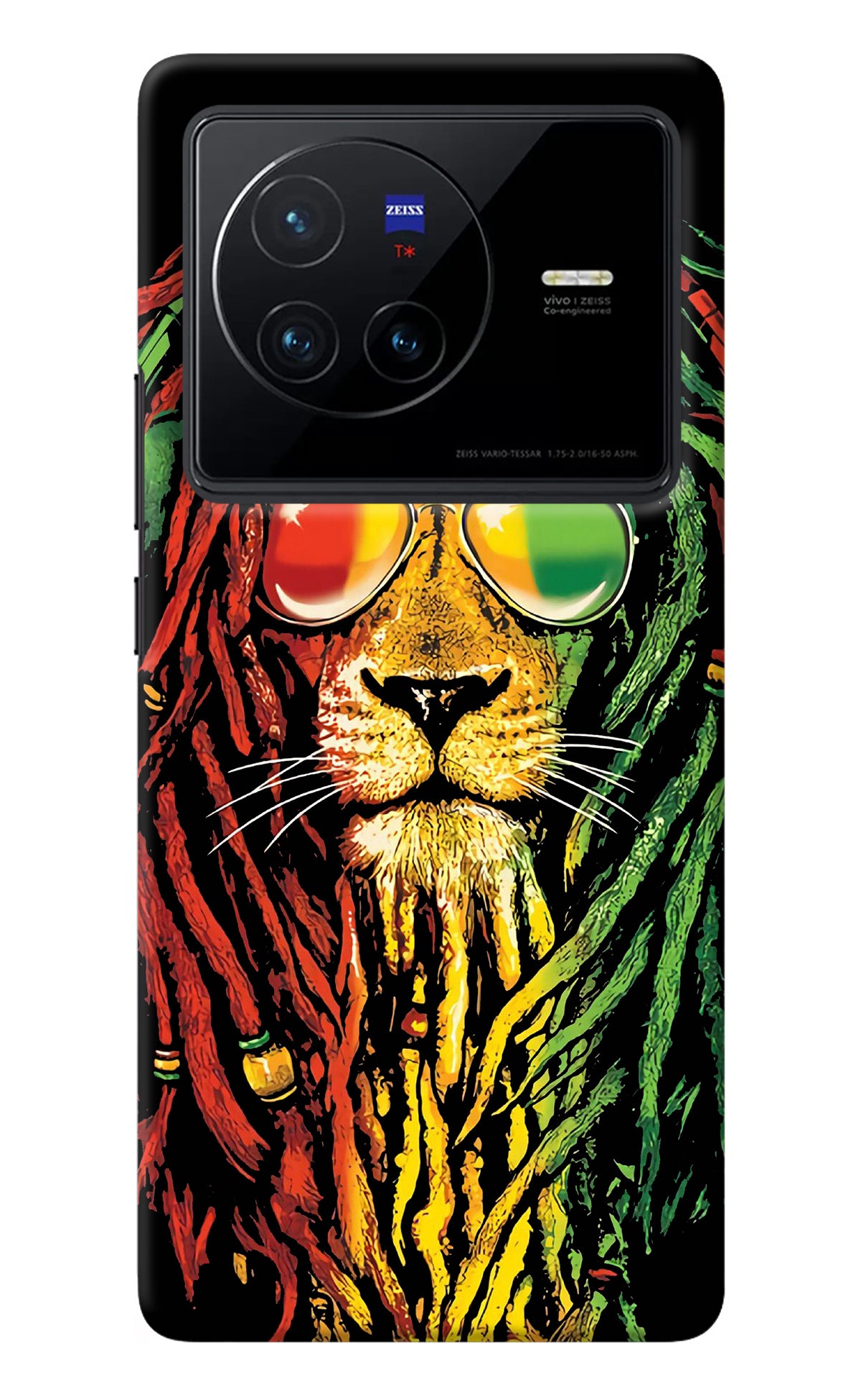 Rasta Lion Vivo X80 Back Cover