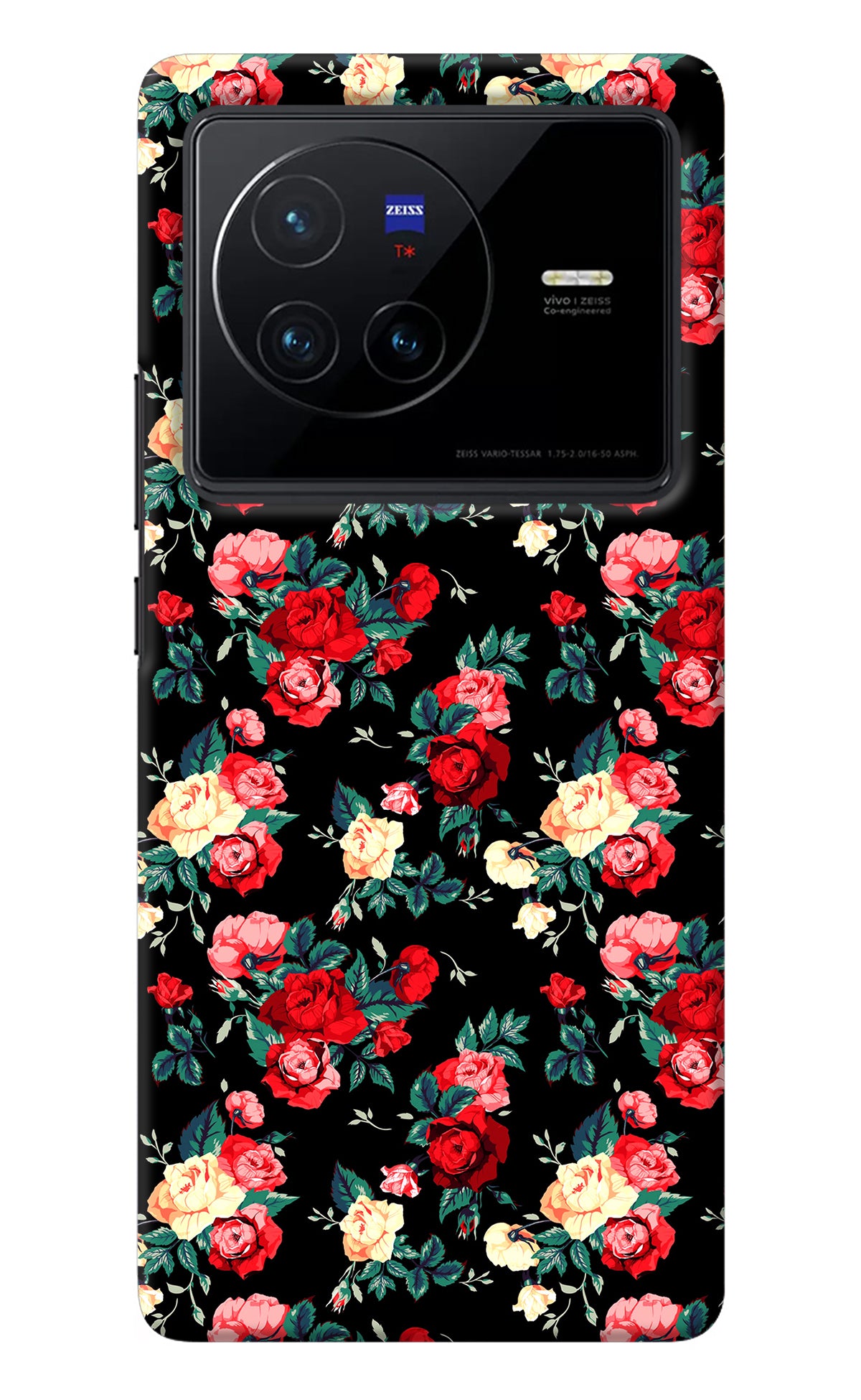 Rose Pattern Vivo X80 Back Cover