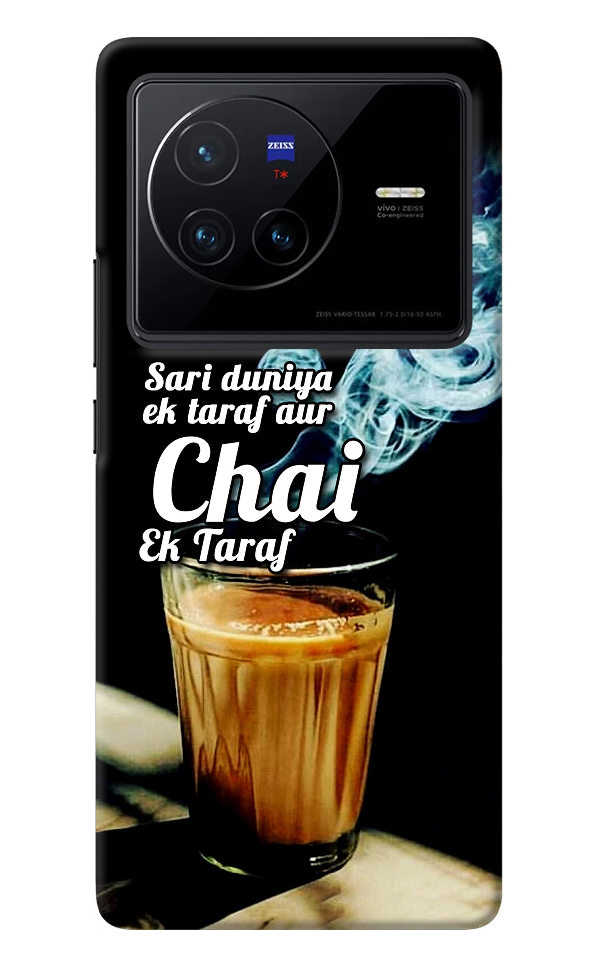 Chai Ek Taraf Quote Vivo X80 Back Cover