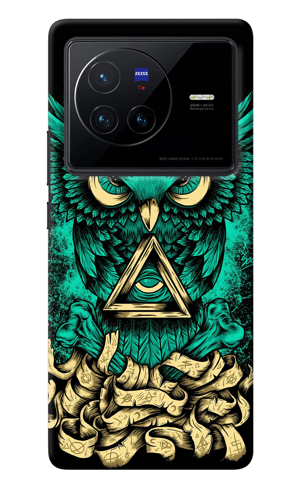 Green Owl Vivo X80 Back Cover