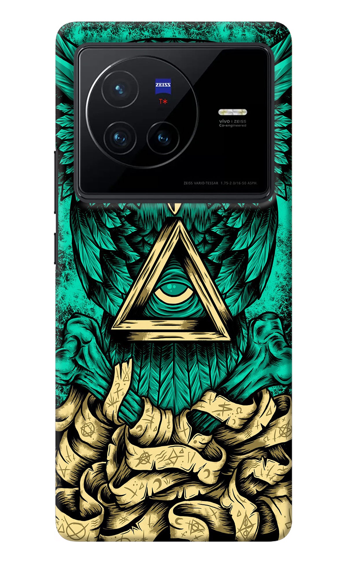 Green Owl Vivo X80 Back Cover