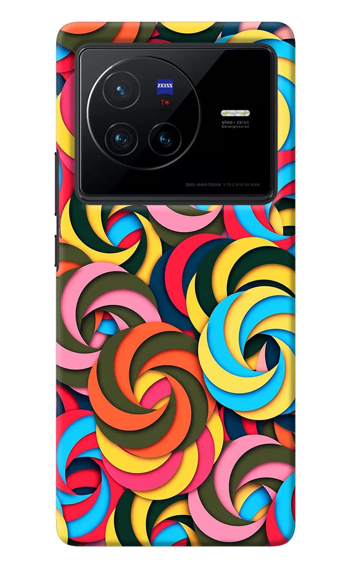 Spiral Pattern Vivo X80 Back Cover