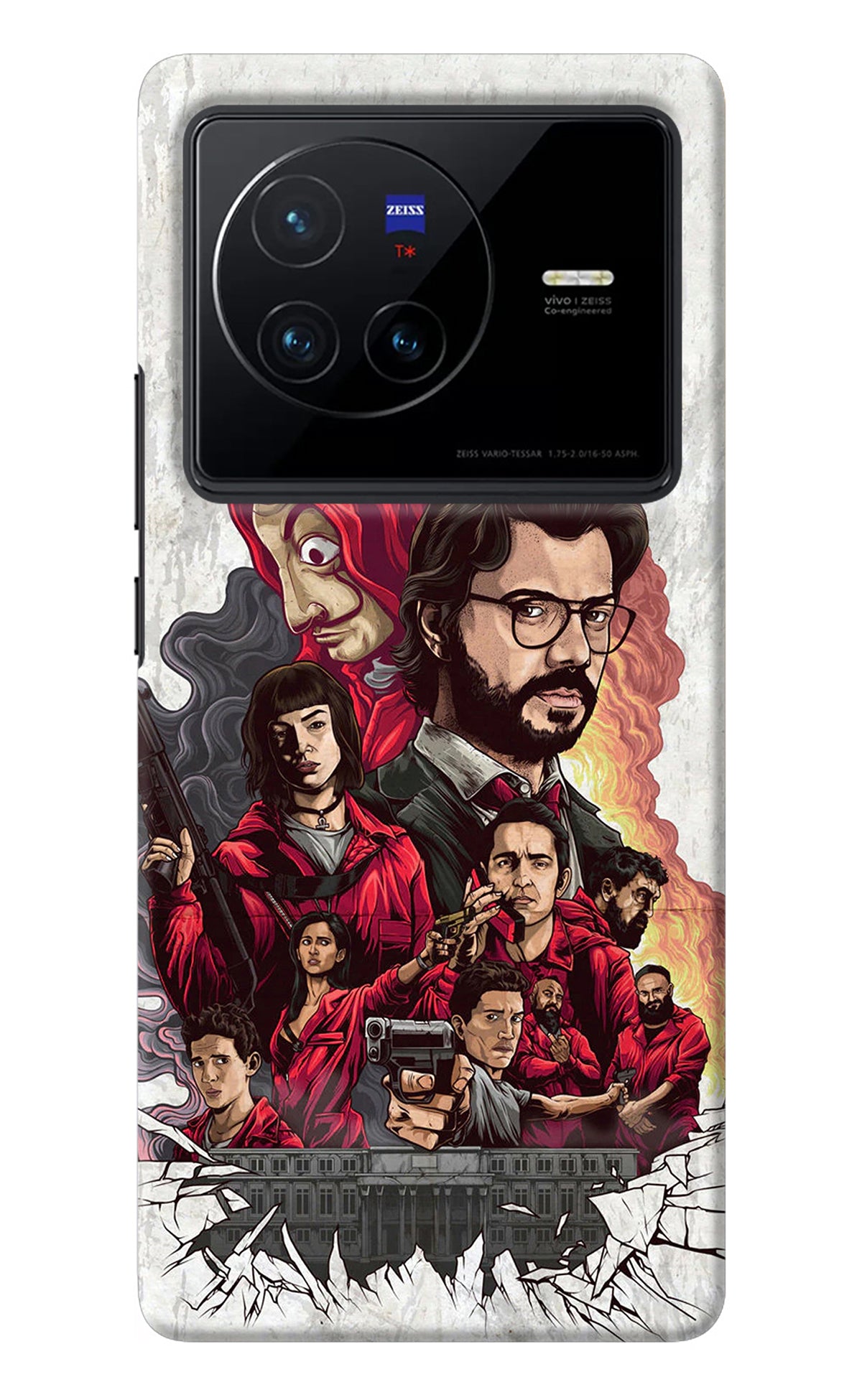 Money Heist Artwork Vivo X80 Back Cover