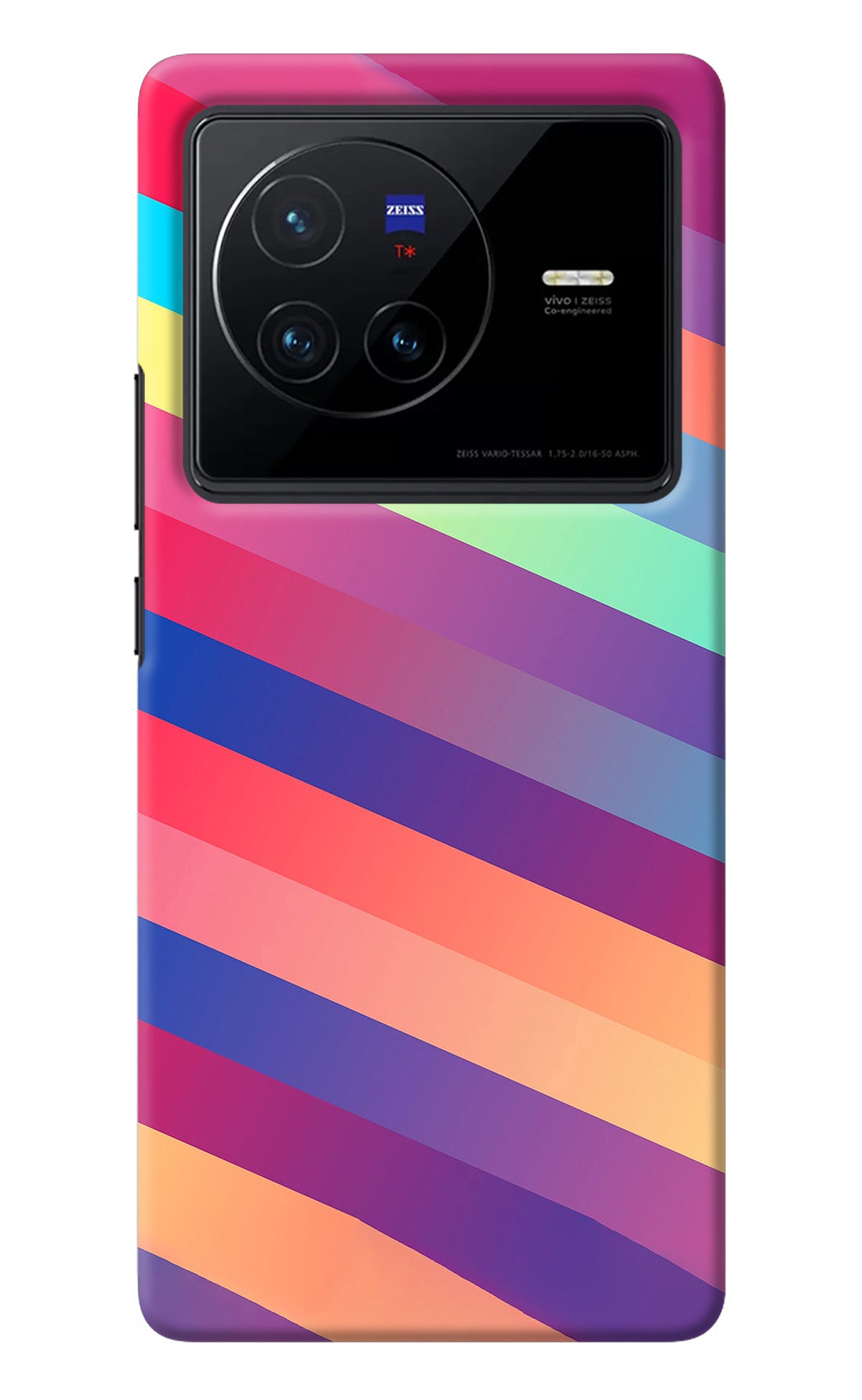 Stripes color Vivo X80 Back Cover