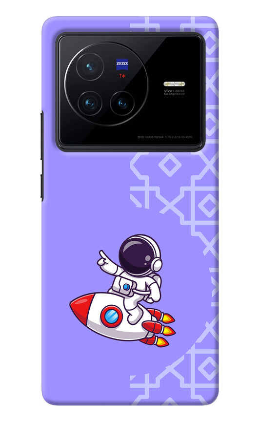 Cute Astronaut Vivo X80 Back Cover