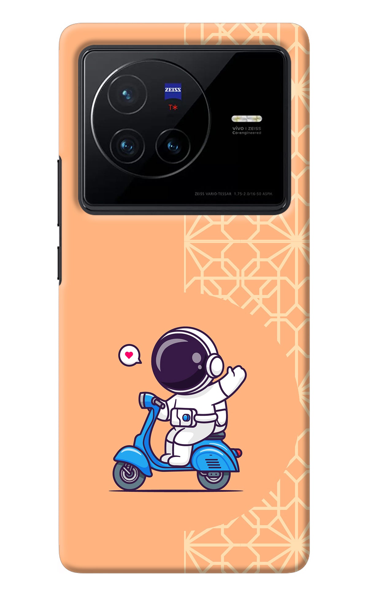 Cute Astronaut Riding Vivo X80 Back Cover