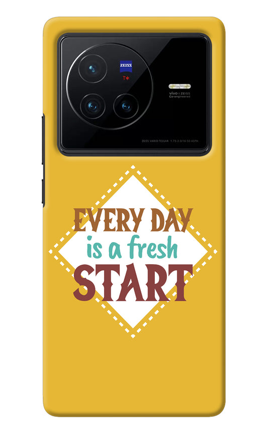Every day is a Fresh Start Vivo X80 Back Cover