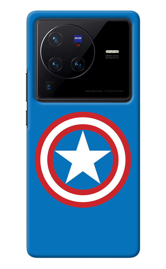 Captain America Logo Vivo X80 Pro Back Cover
