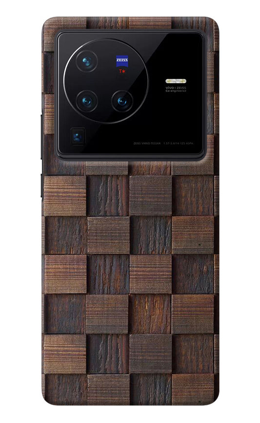 Wooden Cube Design Vivo X80 Pro Back Cover