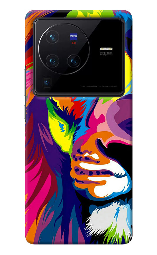 Lion Half Face Vivo X80 Pro Back Cover