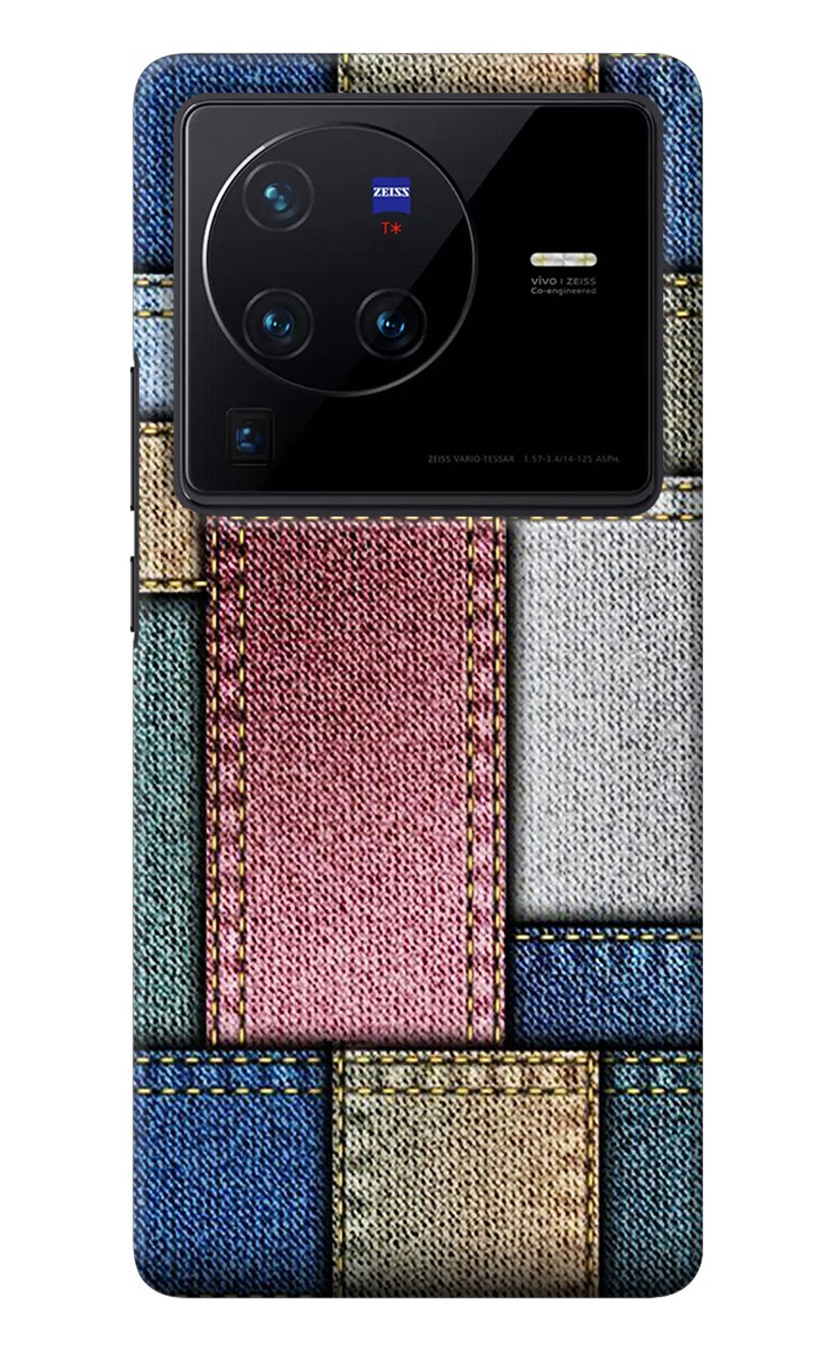 Multicolor Jeans Vivo X80 Pro Back Cover