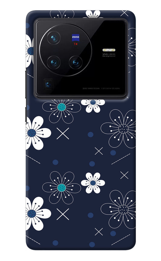 Flowers Vivo X80 Pro Back Cover