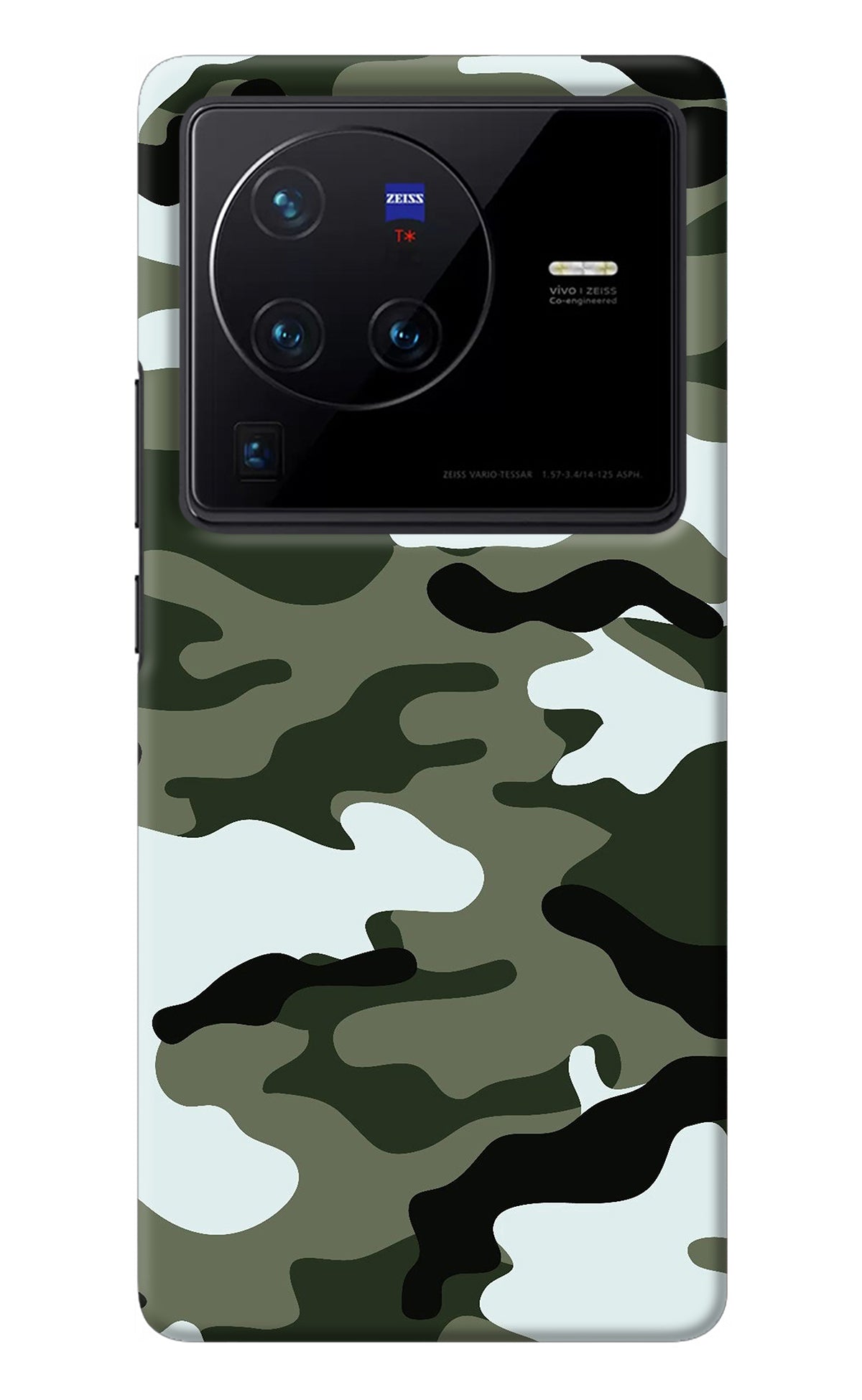 Camouflage Vivo X80 Pro Back Cover