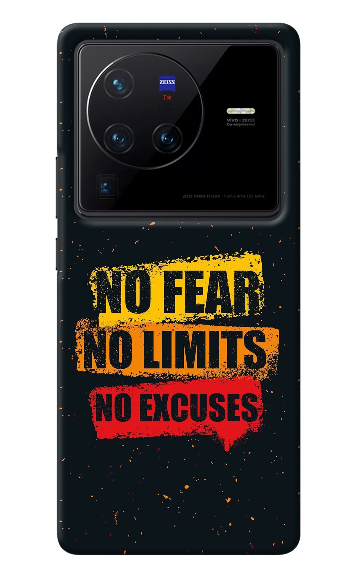 No Fear No Limits No Excuse Vivo X80 Pro Back Cover