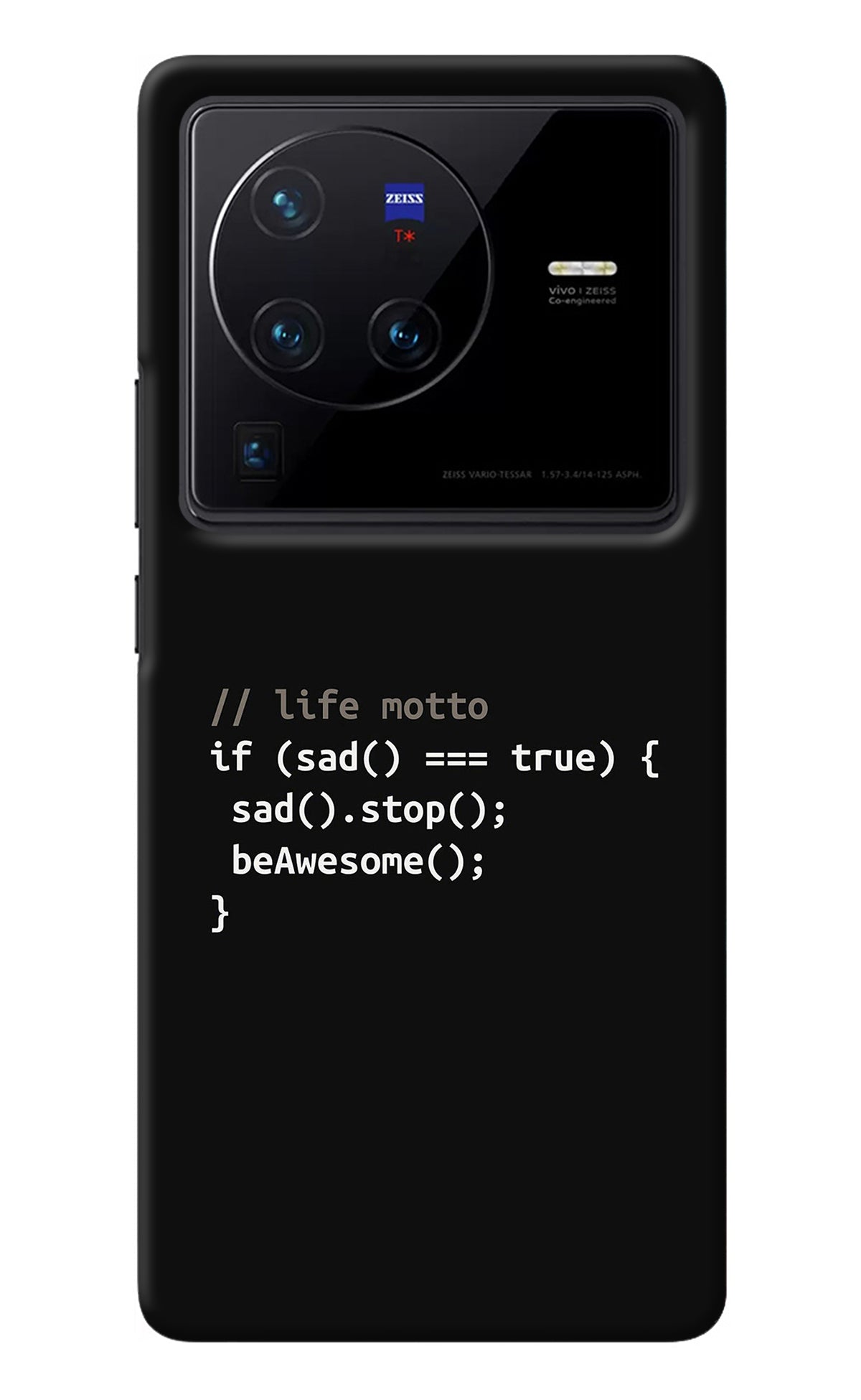 Life Motto Code Vivo X80 Pro Back Cover