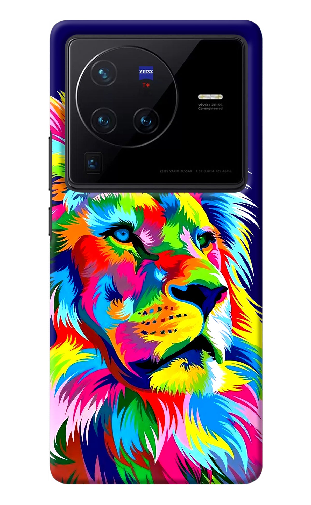 Vector Art Lion Vivo X80 Pro Back Cover