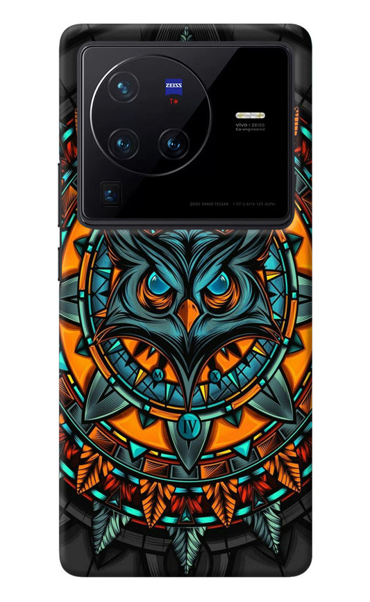 Angry Owl Art Vivo X80 Pro Back Cover