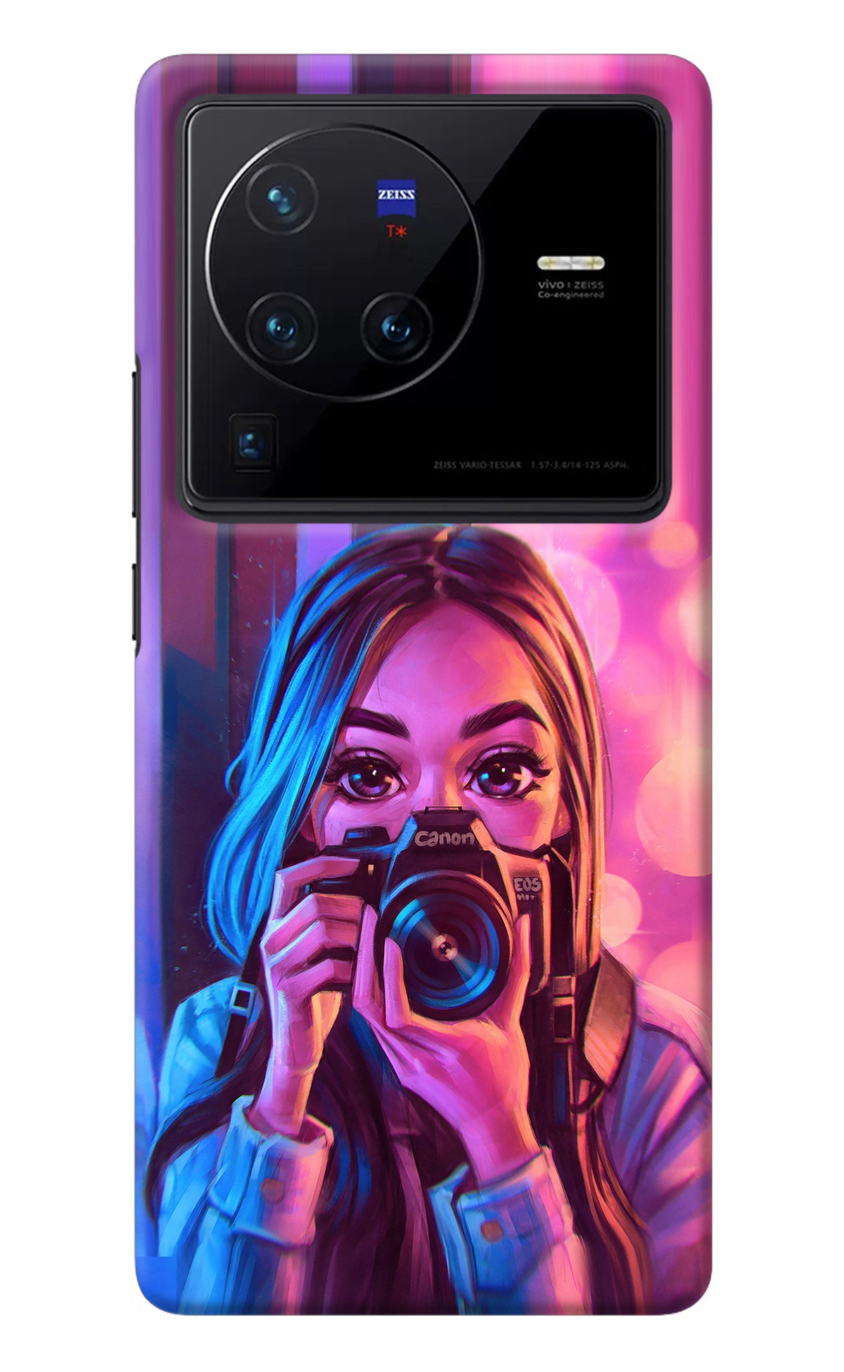 Girl Photographer Vivo X80 Pro Back Cover