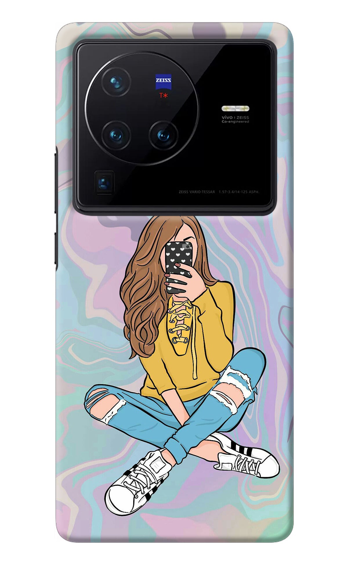 Selfie Girl Vivo X80 Pro Back Cover