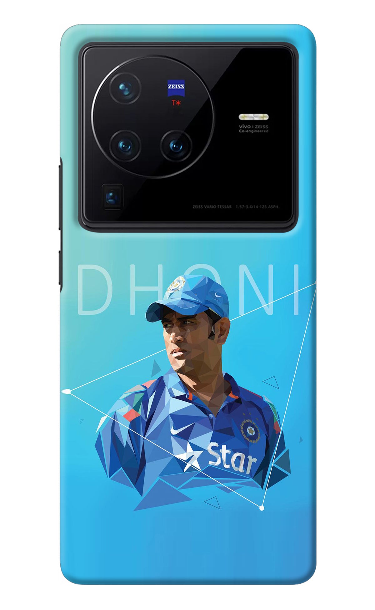 Dhoni Artwork Vivo X80 Pro Back Cover