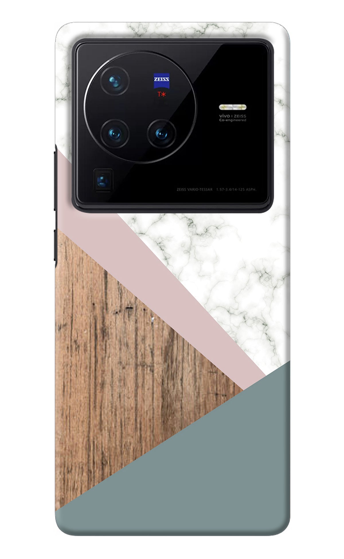 Marble wood Abstract Vivo X80 Pro Back Cover