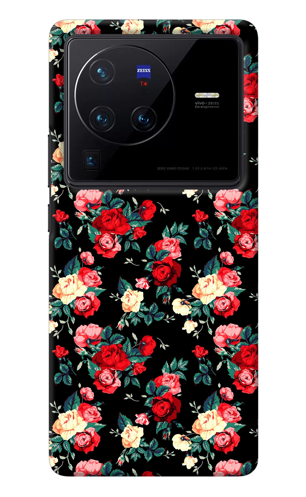 Rose Pattern Vivo X80 Pro Back Cover