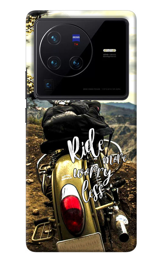 Ride More Worry Less Vivo X80 Pro Back Cover