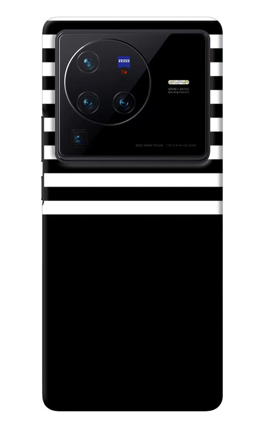 Black and White Print Vivo X80 Pro Back Cover