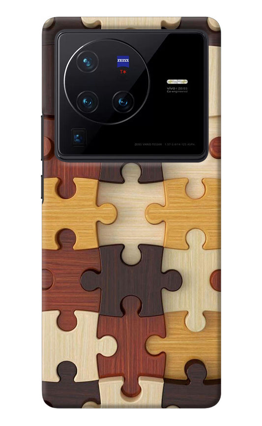 Wooden Puzzle Vivo X80 Pro Back Cover