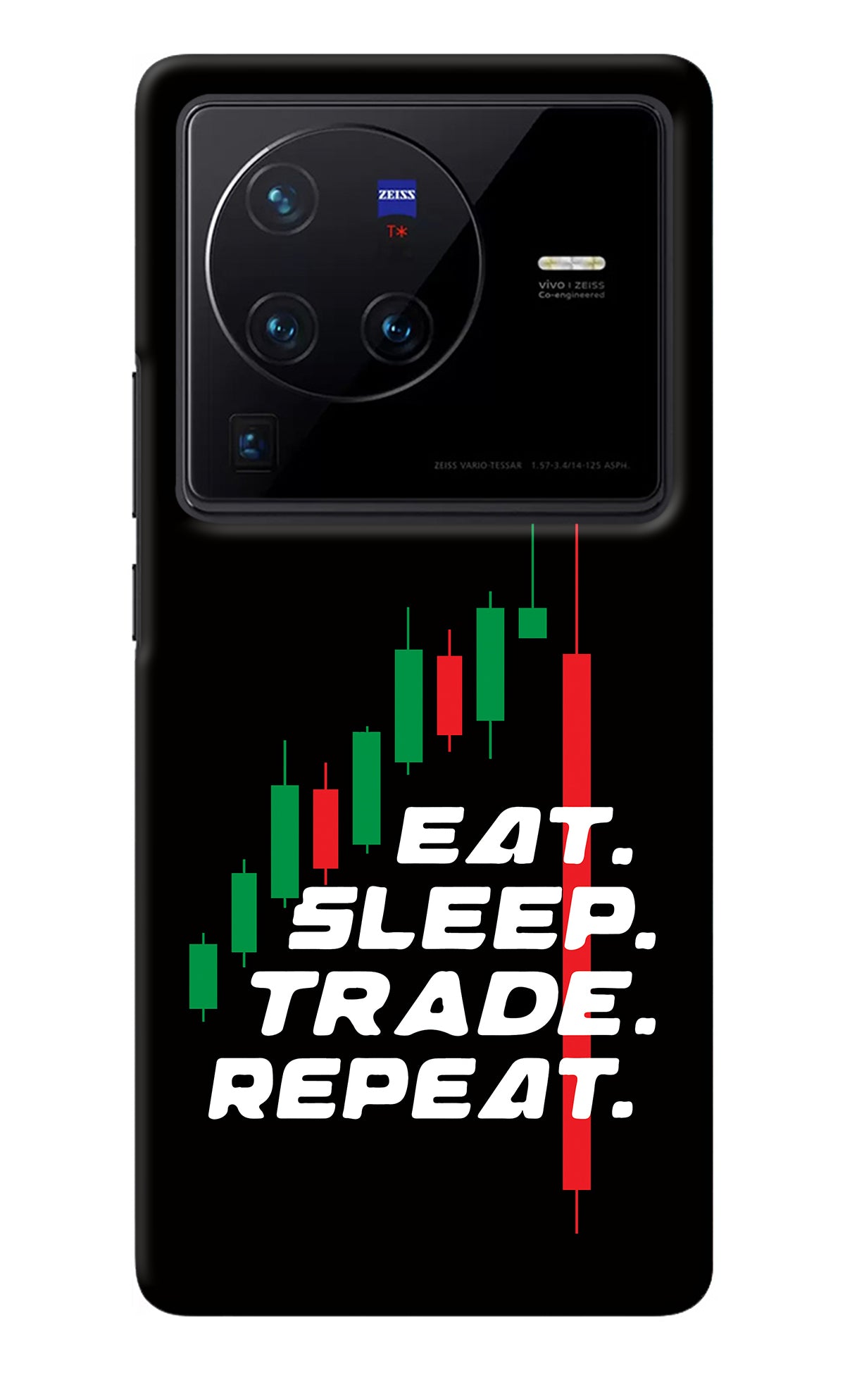 Eat Sleep Trade Repeat Vivo X80 Pro Back Cover