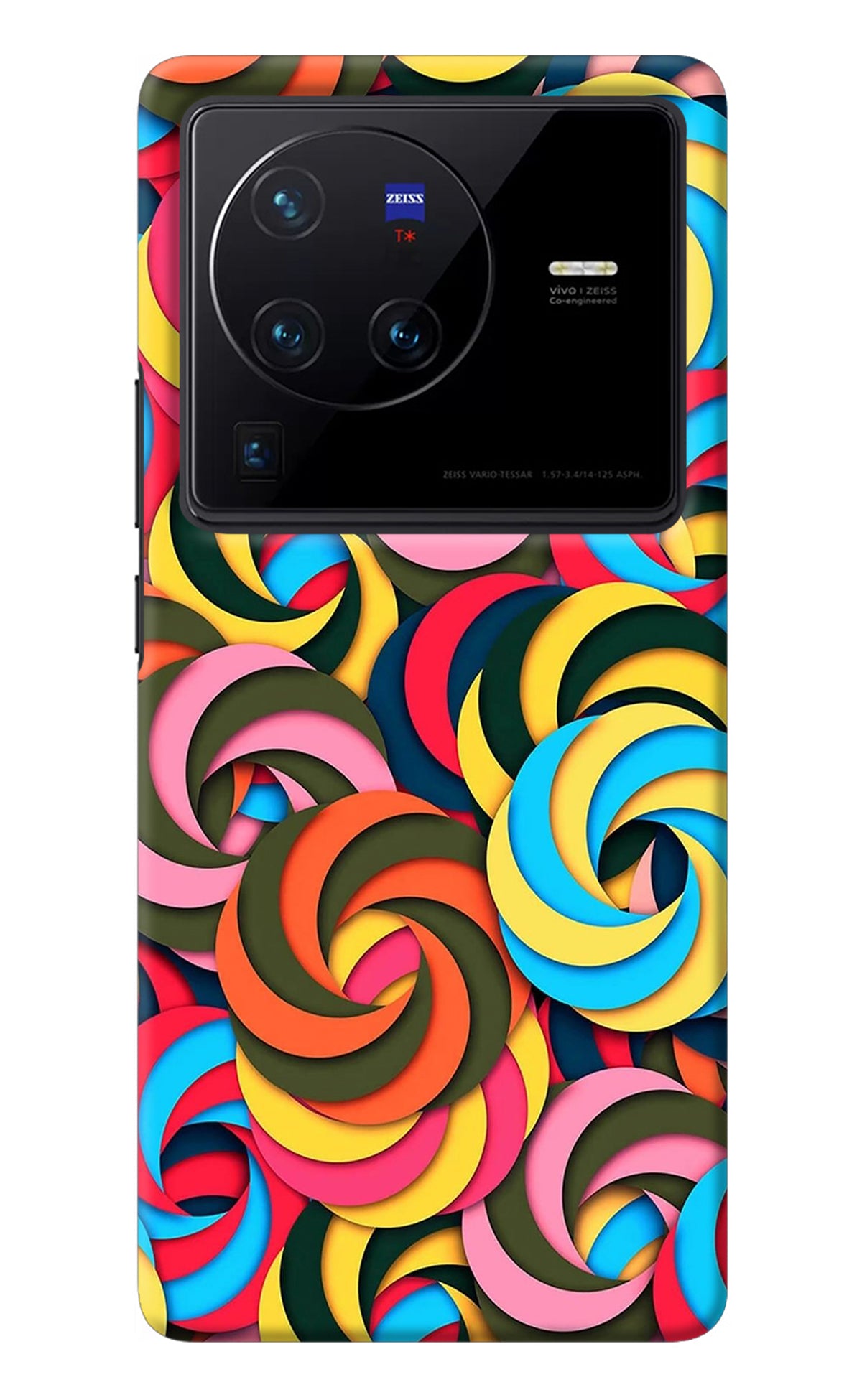 Spiral Pattern Vivo X80 Pro Back Cover