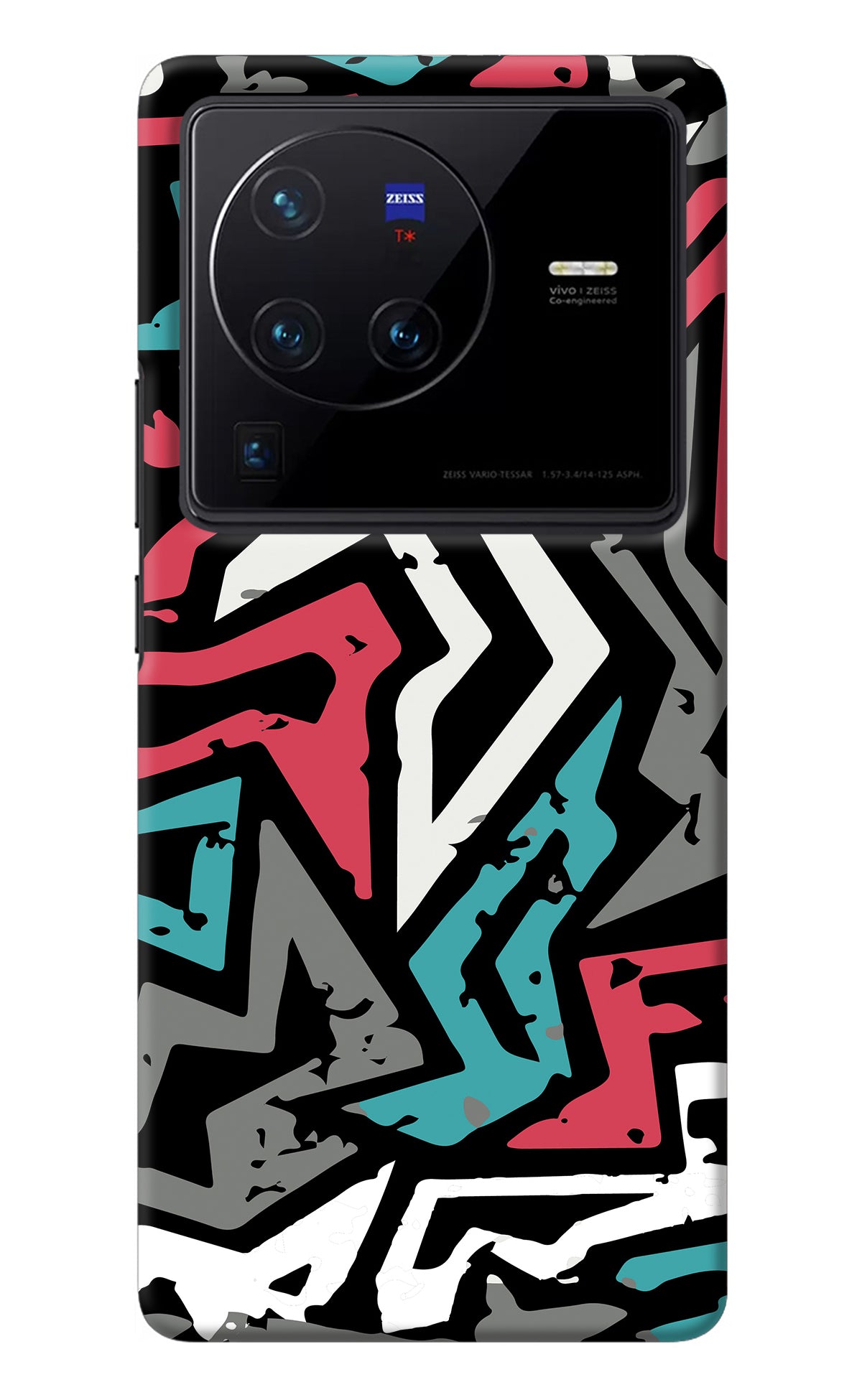 Geometric Graffiti Vivo X80 Pro Back Cover