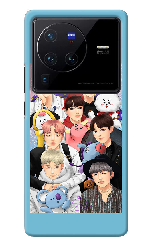 BTS with animals Vivo X80 Pro Back Cover