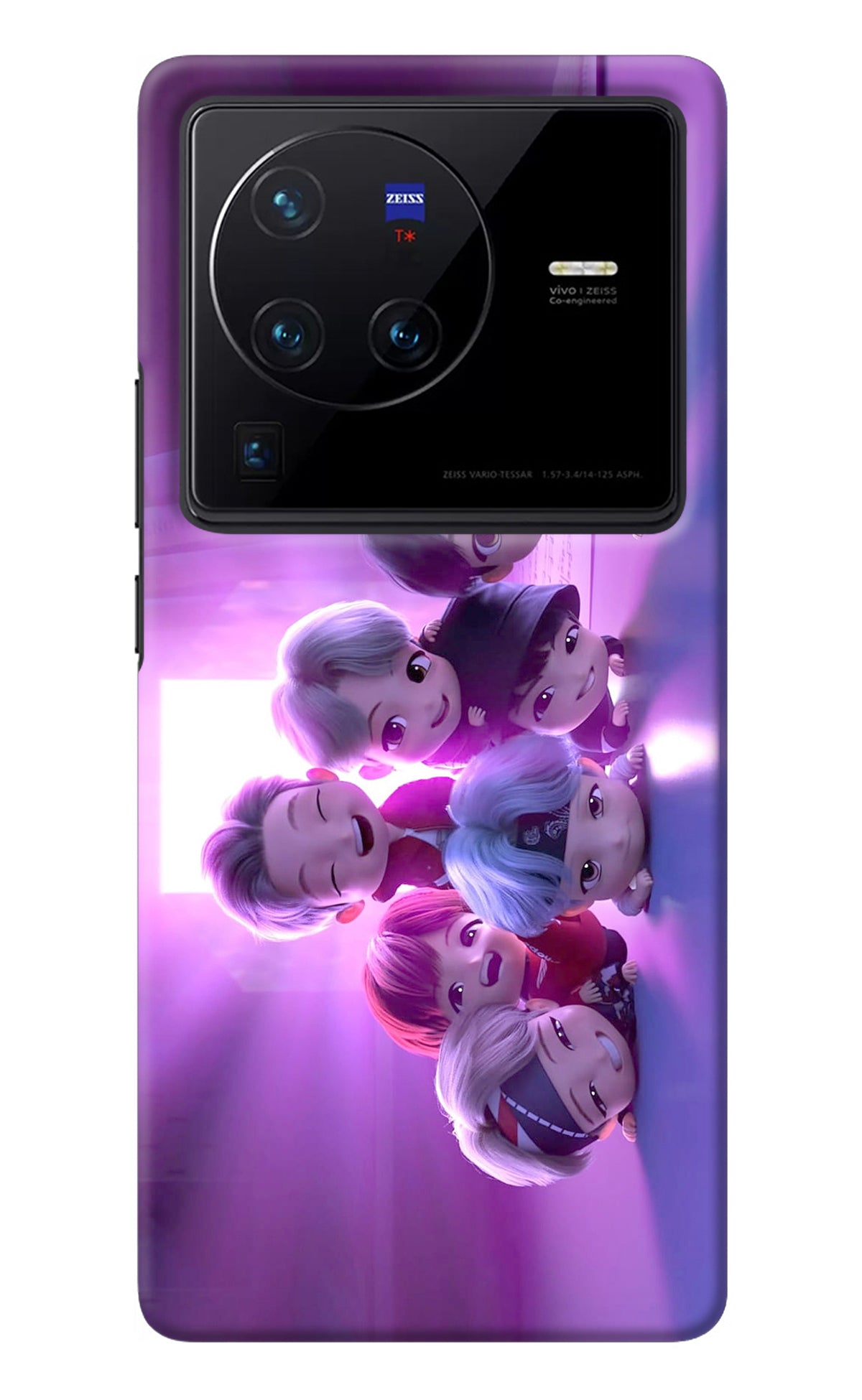 BTS Chibi Vivo X80 Pro Back Cover