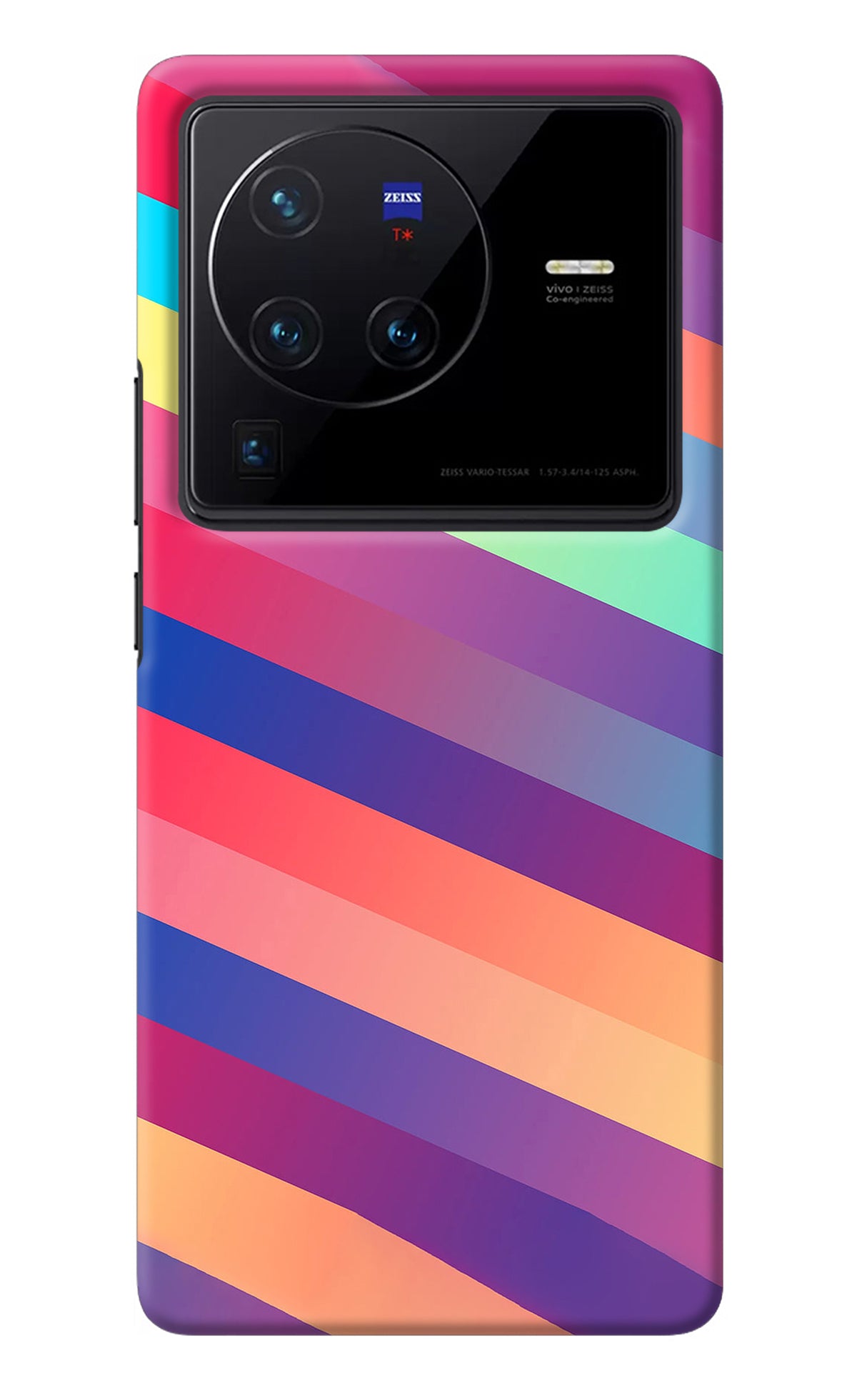 Stripes color Vivo X80 Pro Back Cover