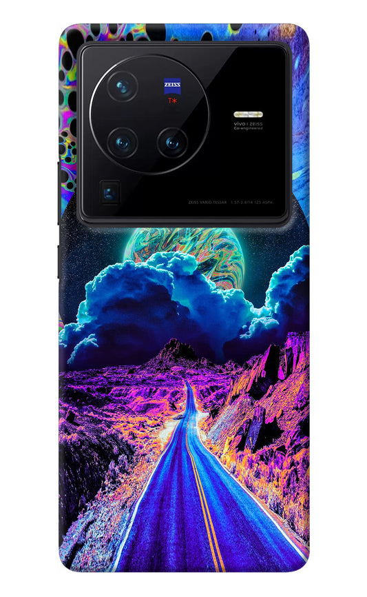 Psychedelic Painting Vivo X80 Pro Back Cover