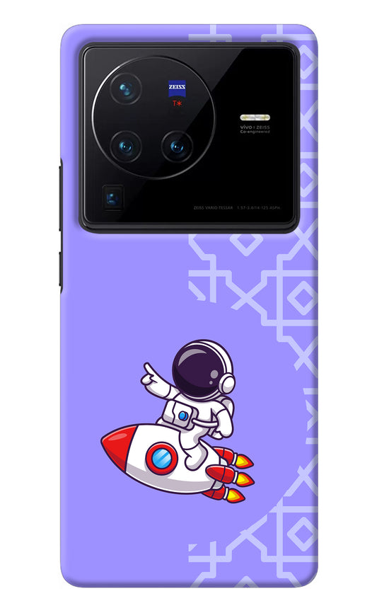Cute Astronaut Vivo X80 Pro Back Cover